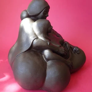 Embrace Two Women Sculpture from the original collection of artist Sigrid Herr
