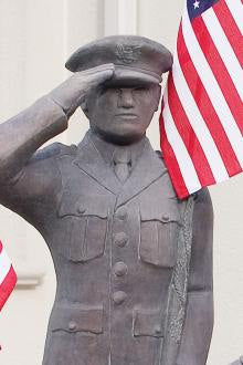 U.S. Armed Forces - Air Force Cement Military Statue 41.25" H