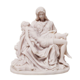 The PietΓ is one of the most iconic sculptures in Christian art, originally created by Michelangelo in Italy