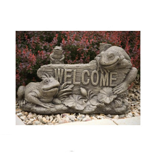 Welcome Frogs Garden Statue