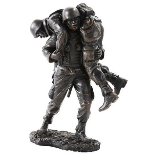 Wounded Warrior Military Soldiers Sculpture