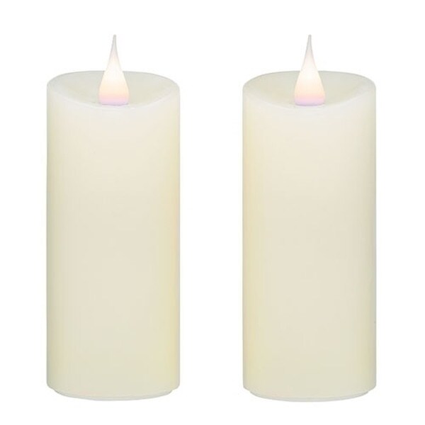 Two Pack of Ivory Votives Candles 2" W x 4.5" D