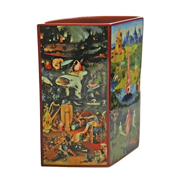 Garden of Earthly Delights Vase by Bosch Ceramic Flower Vessel Museum