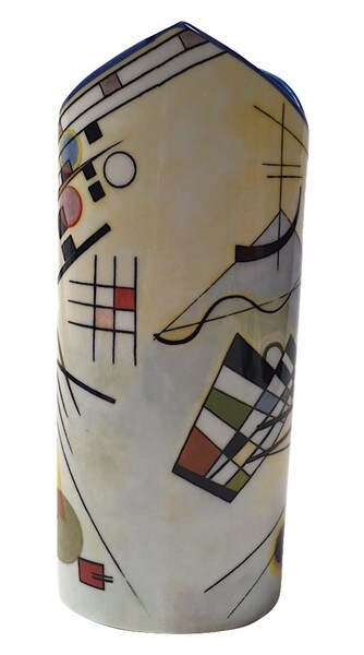 Kandinsky Ceramic Flower Vase lyrical geometrics Composition VIII