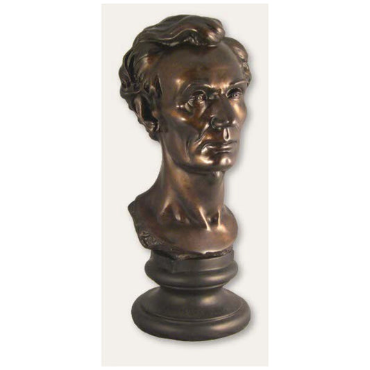 Young Abe Lincoln Portrait Bust by Sculptor Volk Statue