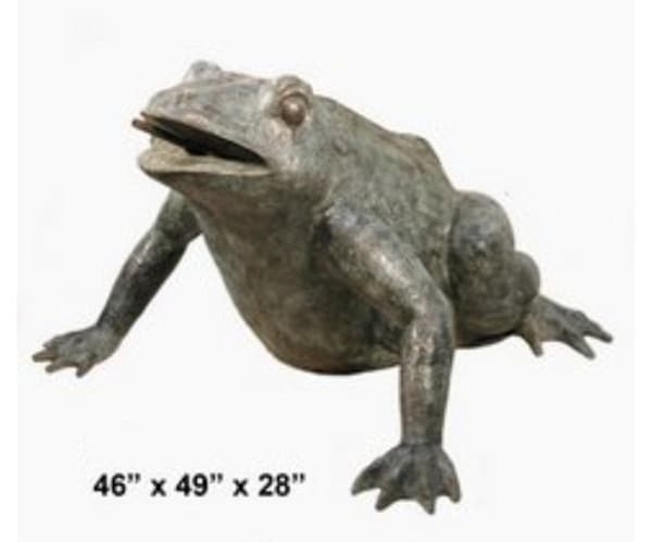 Giant Frog Water Feature Garden Spitter