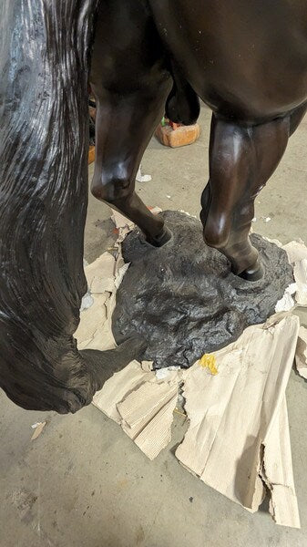Monumental Rearing Horse Bronze Statue Quality Stallion Life Size