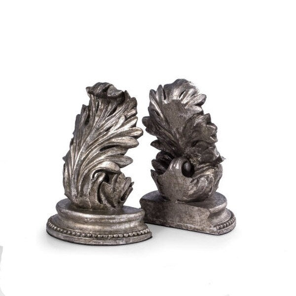 Leaf Bookends Made of Brass Decorative Interior Design Leaves