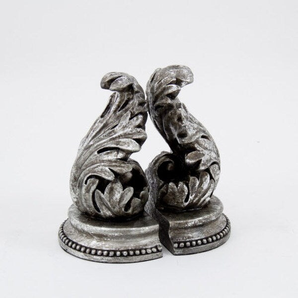 Leaf Bookends Made of Brass Decorative Statues Florentine Leaves