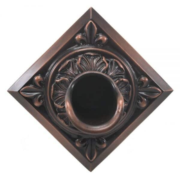 Oak Leaf Scupper (Diamond) front view of emitters nozzles spray heads