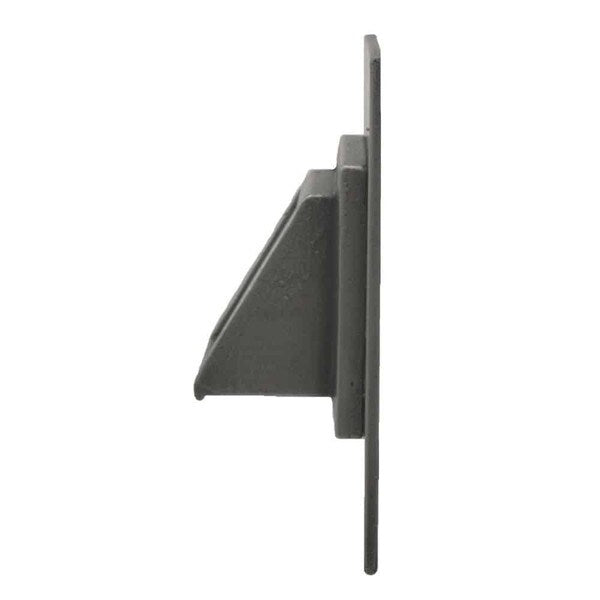 Short Square Scupper with Square Backplate Side View of Channel fountain