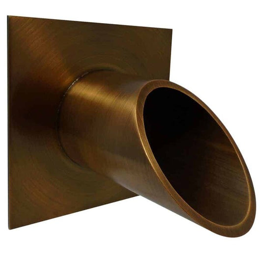 Deco Wall Scupper w/Square Backplate β 2.5β³