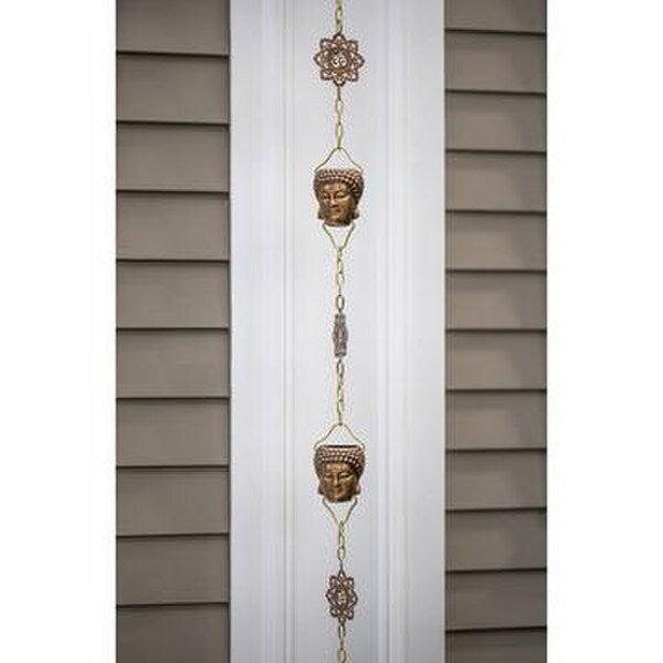 Buddha visually sculptural alternatives to traditional gutter downspouts