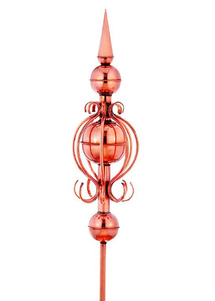 Guinevere Copper Finial 34" High