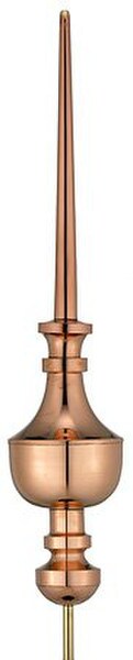 Victoria Copper Finial - 39" High