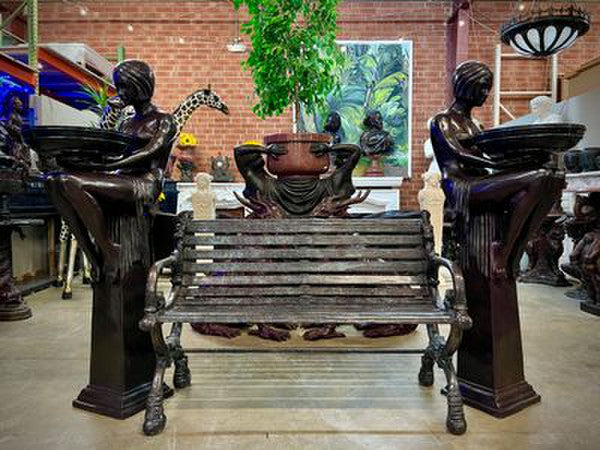 Impressive Bronze Garden Bench is a stunning and elegant addition to any outdoor space