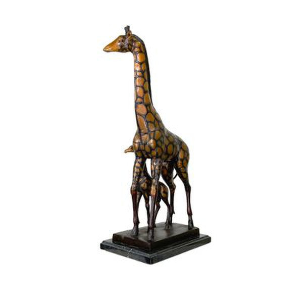 Sculpture of giraffe is a magnificent and unique creature with calf baby