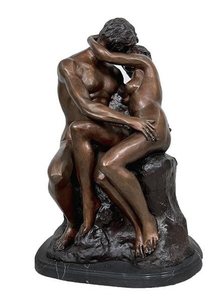 High End Replicas Kiss By Rodin Bronze Sculpture Large Statue Fine Art