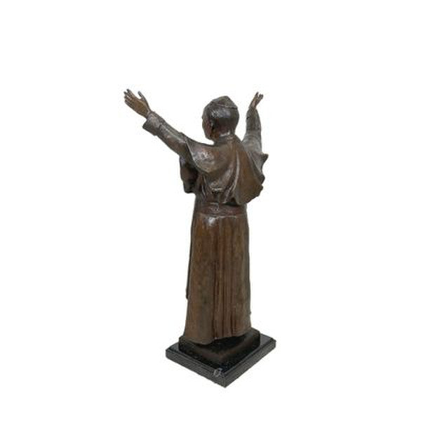 Pope John Paul II Bronze Statue on Marble Base the beloved pontiff