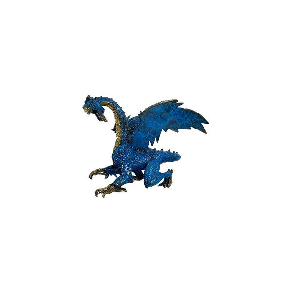 Colorful Bronze Dragon Statue (Blue)