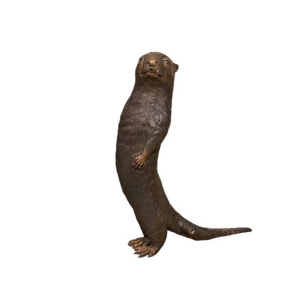 Otter Spouting Water Feature Statue fountain Garden Sculptures