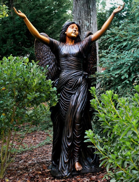 Celestine Angel Bronze Sculpture Monumental Statue Outdoor Woman