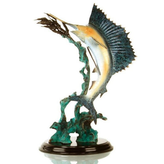 Ballyhoo for Sail Sailfish High End Sculpture Fishing Decorative