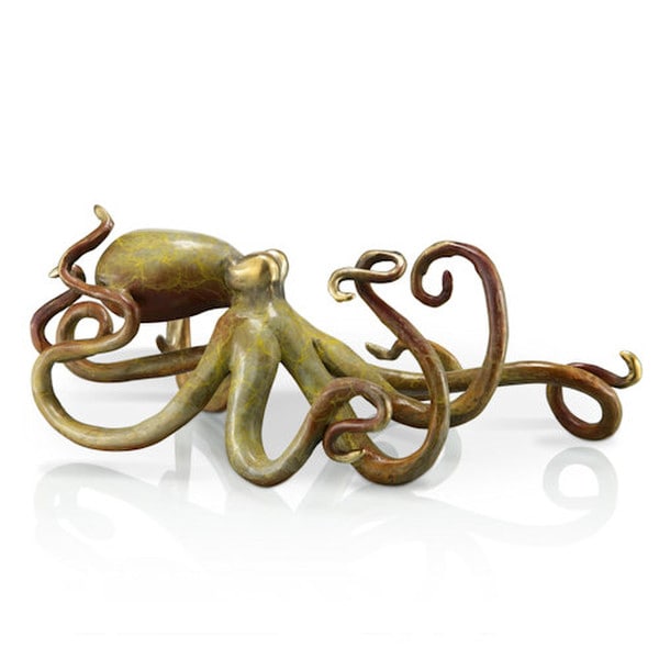 High-End Fine Art Brass Octopus Sculpture for Decorating Home
