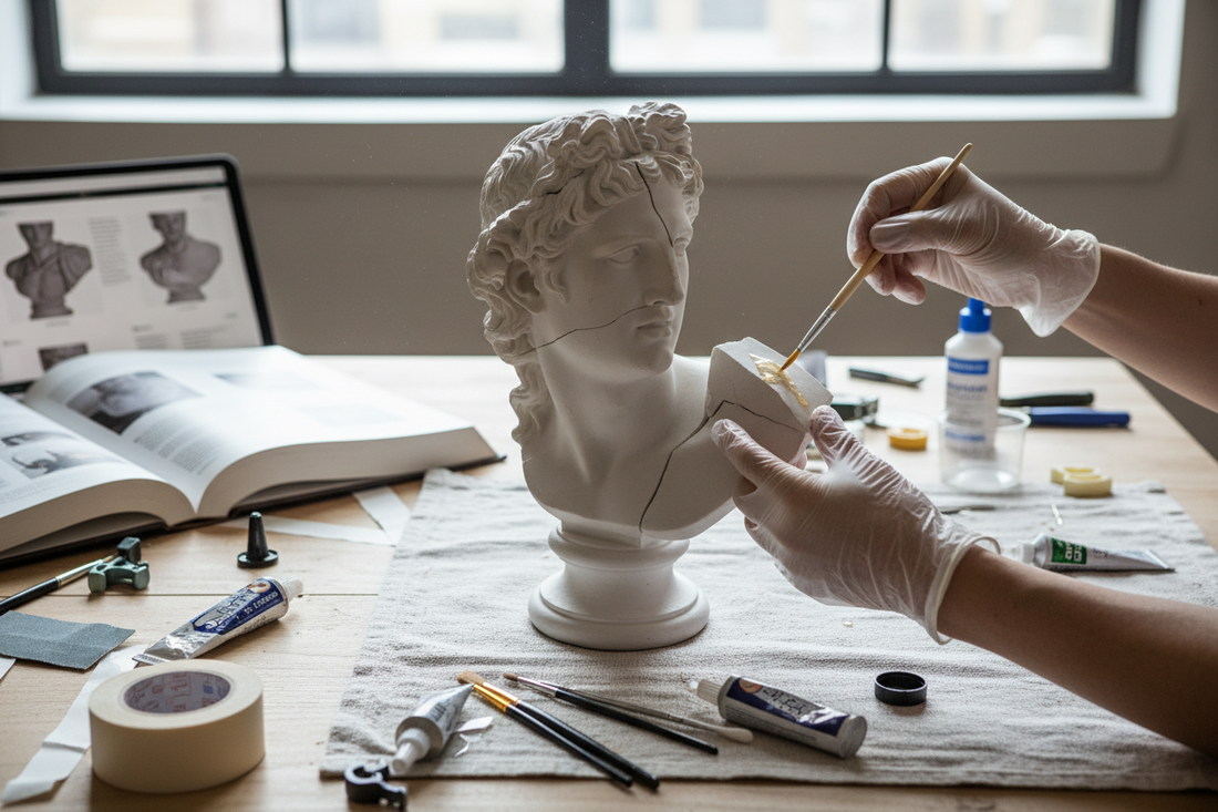 How to Repair Small Cracks and Breaks in Sculptures at Home