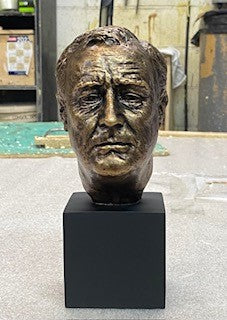 Franklin D. Roosevelt portrait sculpture made in America