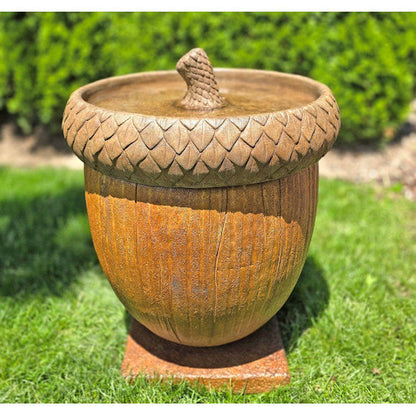 Acorn Garden Birdbath Sculpture Cement High End Statuary