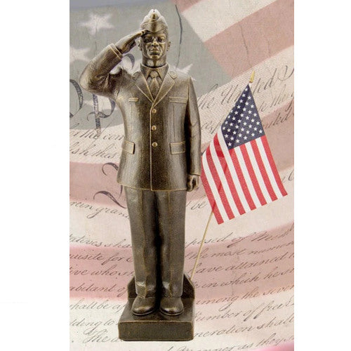 Air Force Airman African-American Garden Statue