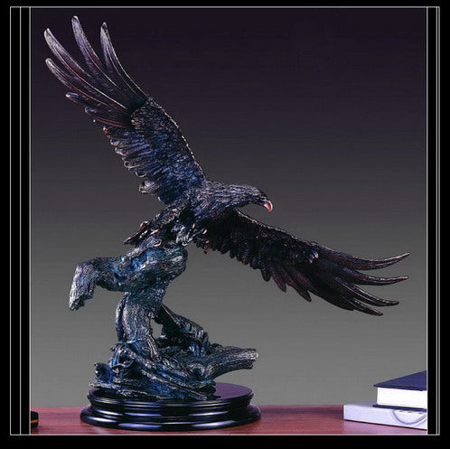 Commanding in both scale and spirit, the American Freedom Eagle Taking Flight Statue captures the electrifying moment a mighty eagle launches from its branch into open sky