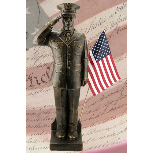 Honor dedication, courage, and service with the American Soldier Saluting Coast Guard Sculpture