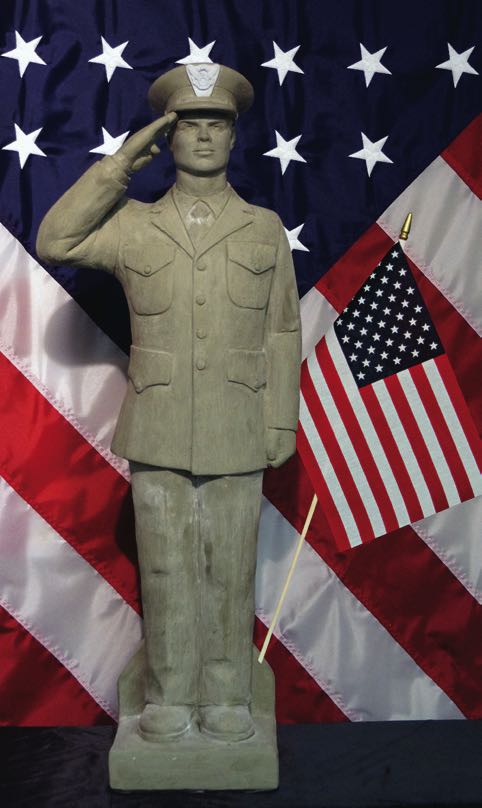 American Soldier Saluting Coast Guard Statue Coastguardsman Sculpture