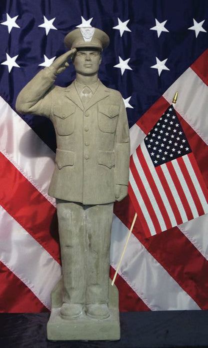 American Soldier Saluting Coast Guard Statue Coastguardsman Sculpture