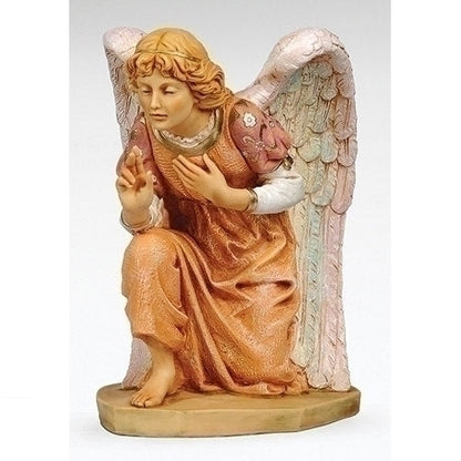 Angel Kneeling Statue By Fontanini