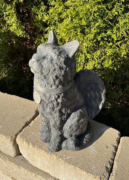Angelic Cat Garden Statue Memorial place to add your own plaque tribute