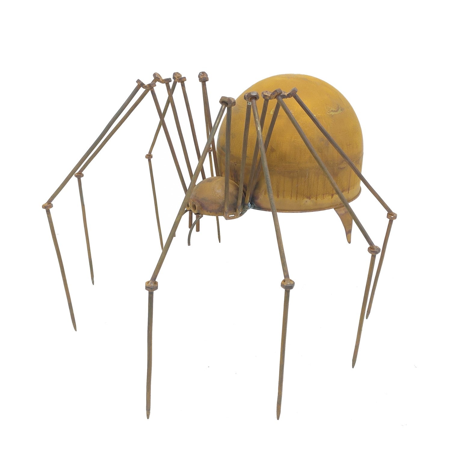 Decorative Metal Arachnid Spider Lawn Close up of Large one