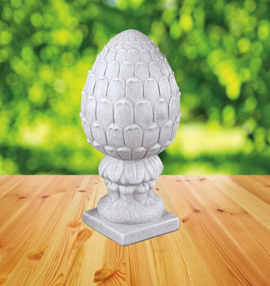 Architectural cement artichoke finials an elegant accent to your home or garden display