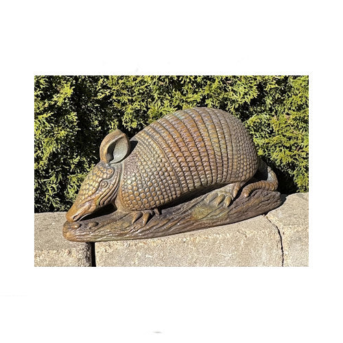 armadillo garden statue cast stone sculpture American Southwest