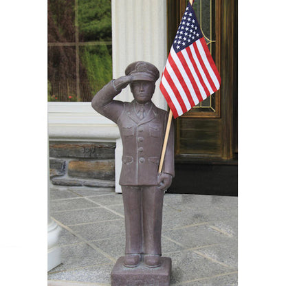 Armed Forces Coast Guard Military Garden Statue Outdoor Sculpture Saluting