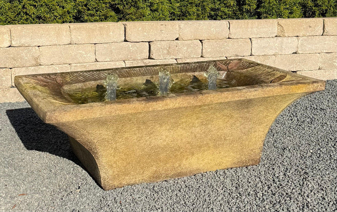 Deco Motif Garden Cement Fountain 40" Wide