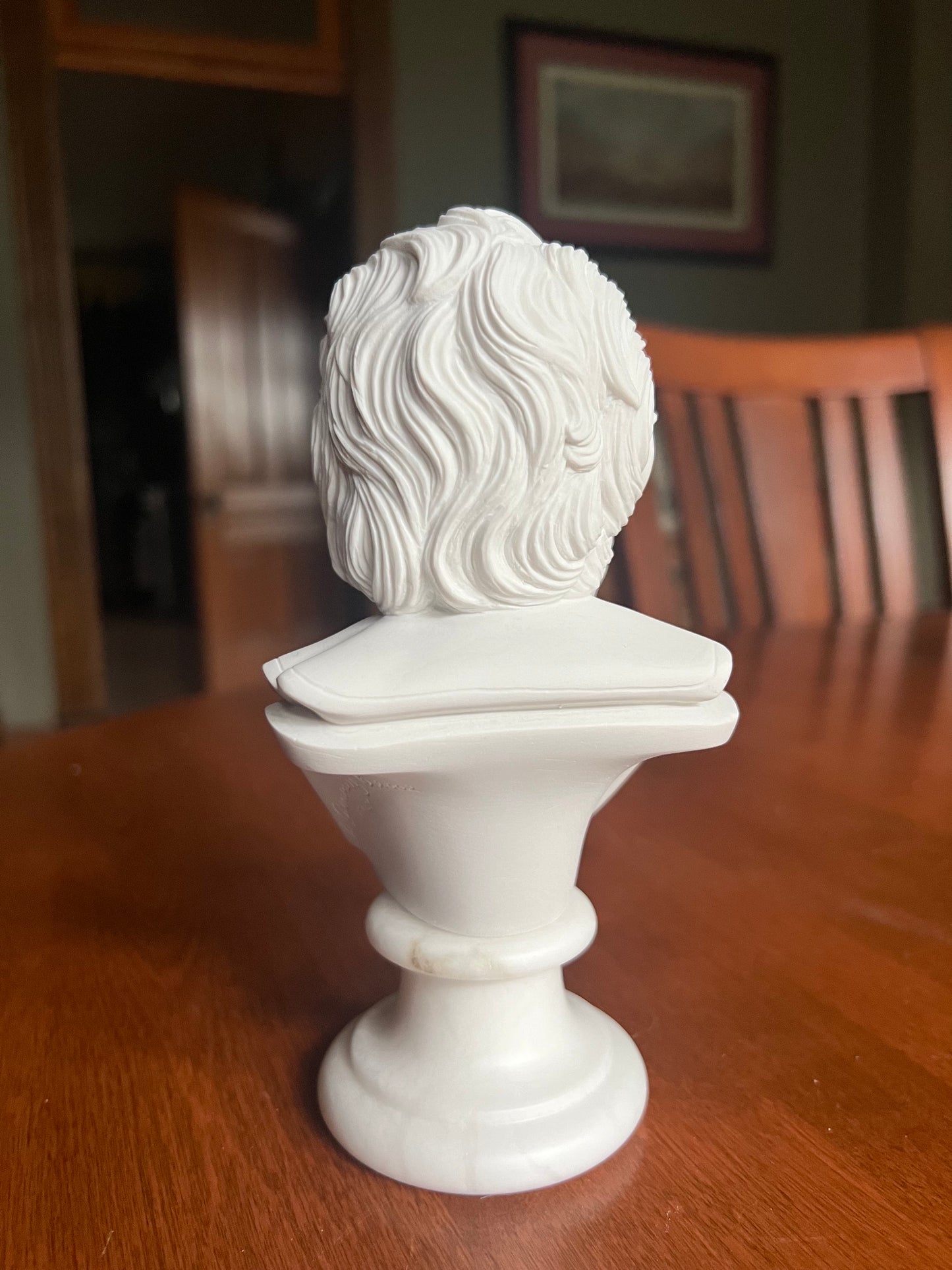 Galileo Galilei back view of bust high end portrait sculpture