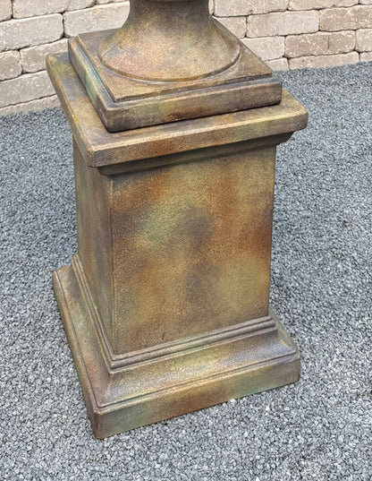 Avanti Pedestal Base Square Column Plinth Outdoor Statue and Vase Display