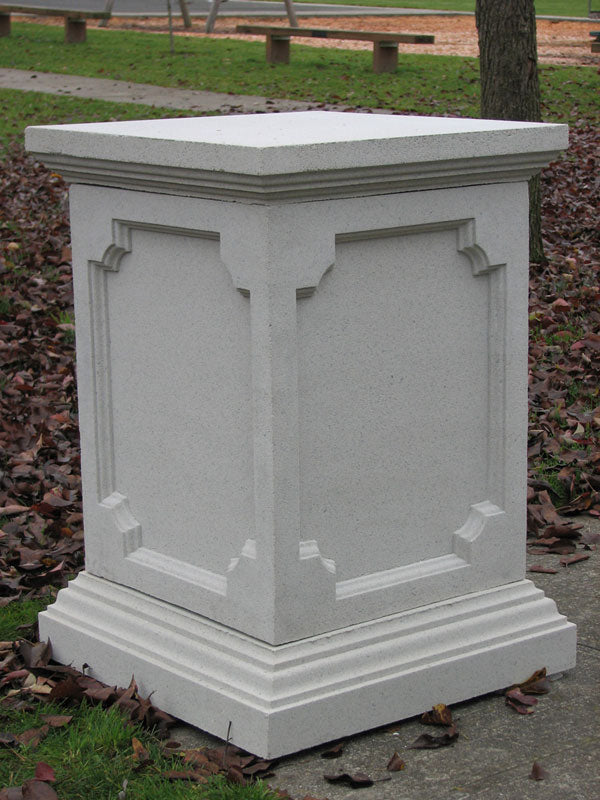 Avon Pedestal heavy duty column for outdoor display Architectural Casting made of stone