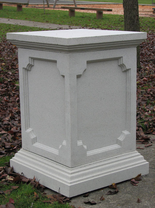 Avon Pedestal heavy duty column for outdoor display Architectural Casting made of stone
