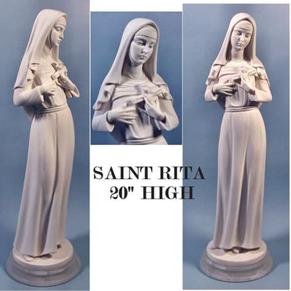Saint Rita Statue Sculpture marble various view 