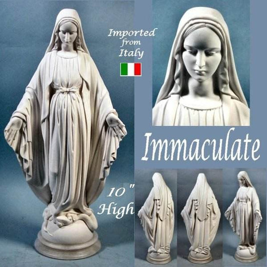 Immaculate Heart Of Mary Sculpture Marble