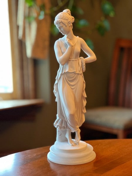 Dancer with Finger on Chin Sculpture Canova Greek goddess statues